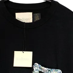 【送料無料】定価 1.9万 "Bodocos×The stylist Japan" Layered pocket Shirt 関連イメージワード：春秋 レイヤードポケット デザイナーズ ロンT 黒 ブラック 日本製 コラボ ドメブラ デザイナーズ 刺し子 ボロのサムネイル