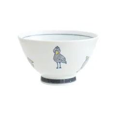 ☆ ハシビロコウ/灰 ☆ corottori お茶碗 茶碗 子供 おしゃれ 子ども こども 小さめ 可愛い 茶わん 子ども食器 ごはん茶碗 ご飯茶碗 日本製 波佐見焼 シンプル キャラクター 男の子 男子 女子 女の子 かわいい キッチン雑貨 ギフト 贈りもののサムネイル