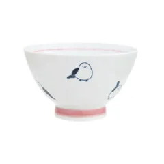 ☆ シマエナガ/桃 ☆ corottori お茶碗 茶碗 子供 おしゃれ 子ども こども 小さめ 可愛い 茶わん 子ども食器 ごはん茶碗 ご飯茶碗 日本製 波佐見焼 シンプル キャラクター 男の子 男子 女子 女の子 かわいい キッチン雑貨 ギフト 贈りもののサムネイル