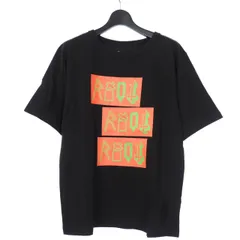 ファセッタズム FACETASM RIOT 21AW (U)PANEL LOGO TEE ロゴ プリント Tシャツ 半袖  L 黒 ブラック RF21FW-TEE-U07