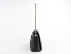 メトロシティ チェーンストラップ クロスバック ショルダーバッグ ブラック