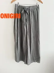 【新品】ONIGIRI　オニギリ　ワッシャー加工　ギャザースカート　定価7,900円　Mサイズ　くすみグリーン　綺麗め　大人　シンプル　送料込み　6466099のサムネイル