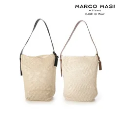 Marco Masi マルコマージ バッグ レザー コットン 綿 メッシュ 3634 ハンドバッグ トートバッグ レディース イタリア製 牛革のサムネイル