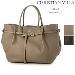 CHRISTIAN VILLA クリスチャンヴィラ ハンド バッグ 2WAY トートバッグ レディース イタリア製 牛革 6437 仕事用のサムネイル