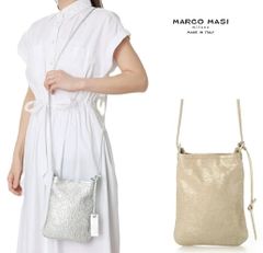 MARCO MASI/マルコマージ】 本革ショルダーバッグ ホワイト◇クラッチ 