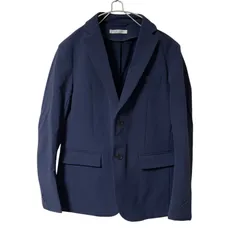 【美品】JOURNAL STANDARD ジャーナルスタンダード テーラードジャケット ナイロン ネイビー サイズM【ZY12】