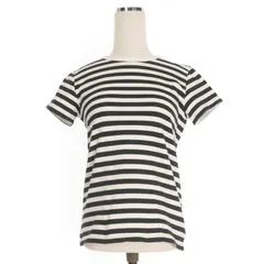 アニエスベー agnes b. ボーダー クルーネックTシャツ カットソー 半袖 T1 ホワイト/ブラック 白 黒 2653J008 国内正規