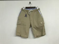 本物サイコバニーPsychoBunnyコットンストレッチイージーロゴ刺繍チノカーゴショートハーフパンツサーフミリタリーアメカジワークビジネススーツストリートスケーターゴルフメンズベージュ1S日本製のサムネイル