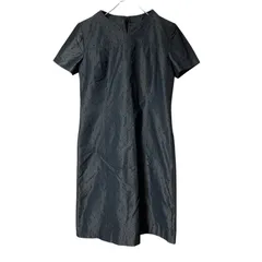 【美品】courreges クレージュ 半袖ワンピース ハート柄 グレー サイズ11AR【ZY12】