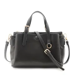 【新品】 [FIRANO] ベルトアクセント3ルームハンドバッグ ショルダーバッグ 斜めがけ コンパクト 肩掛け 2way HANDBAG ギフト レディース 女性 フィラノ 302569ブラック 0