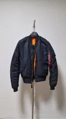 アルファインダストリーズ MA-1 ブラック MA-1ジャケット XS