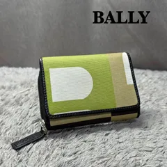 BALLY バリー キャンバス レザー フラグメントケース ラウンドジップ