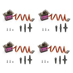 [수량 한정] JnTech MG90S 서보 9G 마이크로 서보 모터 디지털 서보 마이크로 서보 RC 서보 모터 RC 카 로봇 암 리모컨 완구 비행기 대응 180도 제어 각도 액세서리 팩 + 나사 포함 (4 개 세트)