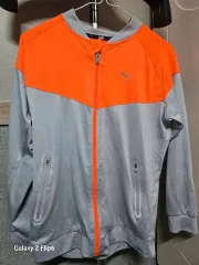 プーマ オレンジ/グレー トラック ジャケット