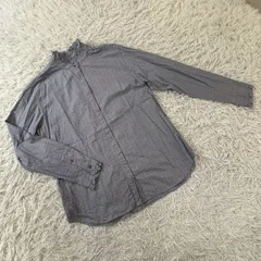 UNIQLO × INES DE LA FRESSANGE PARIS ユニクロ イネス・ド・ラ・フレサンジュ コットンフリルシャツ 長袖 447365 2022年 春夏 レディースXLサイズ 大きいサイズ