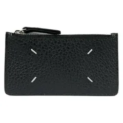 Maison Margiela(メゾンマルジェラ) コインケース美品  - S56UI0143 黒 カードケース付き レザー