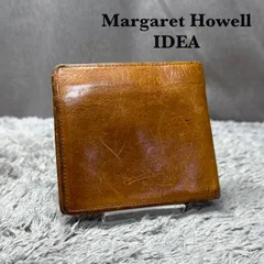 MARGARET HOWELL idea マーガレットハウエル アイデア レザー 二つ折り財布 ブラウンのサムネイル