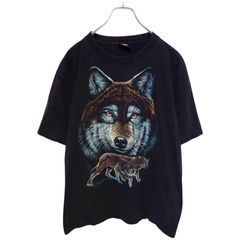 95年コピーライト】GARDNER 狼 ウルフ ヴィンテージTシャツ 黒 XL 