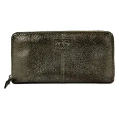 COACH(コーチ) 長財布 - シルバー ラウンドファスナー レザー