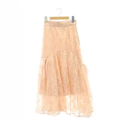 スナイデル SNIDEL 24SS バリエチュールスカート ロング マキシ丈 フレア 0 ライトピンク /MI ■OS