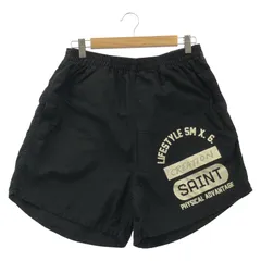 【中古】SAINT MICHAEL 24SS CERATION EASY SHORTS サイズL 黒[91]のサムネイル