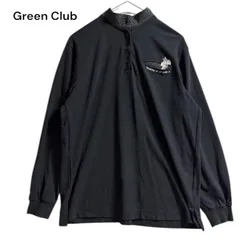 ●棚番号AA-7 Green Club グリーンクラブ　トップス　ゴルフ　サイズ1 シルベスターキャット 長袖ポロシャツ ブラックのサムネイル