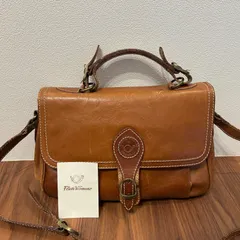 希少 Flavi Vismano メンズ レディース 2way ショルダーバッグ ハンドバッグ ヴィンテージ