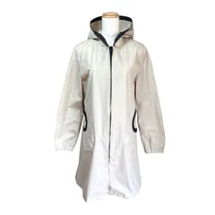 Sybilla シビラ フードコート M ベージュ 撥水 ナイロンコート 軽量 ジップアップ ロングコート フーディー アウター レディース Coat Hoodedのサムネイル
