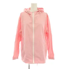 クレージュ courreges ジャケット パーカー ジップアップ 長袖 11 ピンク ロゴプリント ATN-4814 /YM ■MU