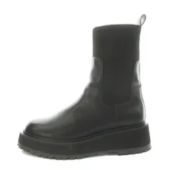 ルタロン Le Talon ソックスブーツ ミドルブーツ 厚底 S 黒 ブラック /AN29 ■BM