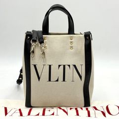 VALENTINO VLTN キャンバス ショルダーバッグ - メルカリ