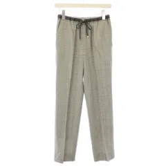 カリテ qualite イージーパンツ スラックス チェック柄 36 グレー /TK ■BM