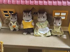 シルバニアファミリー リスファミリー ぬいぐるみ 4種セット