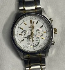 セイコー クロノグラフ コンビ時計 ホワイトゴールド