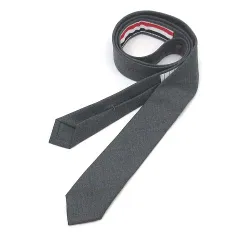 トムブラウン THOM BROWNE ウール ツイル クラシック ネクタイ ナロー MNL001A-00626-035 ミディアムグレー 美品のサムネイル