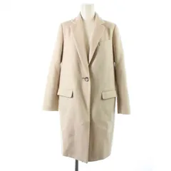 セオリーリュクス theory luxe SEEK WOOL CRORRIE STR チェスターコート ロング ウール 小さいサイズ 32 S アイボリー /KU