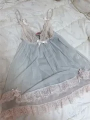 EBLIN ターコイズピンク スリップ ティアード ONE PIECE 姉ギャル ヴィンテージ フェアリー