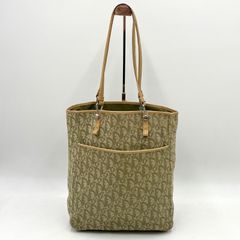 DELVAUX デルブォーDロゴ キャンバス トートバッグ 肩掛け ベージュ