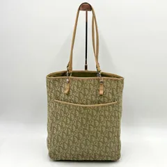 Christian Dior クリスチャンディオール トロッター柄 トートバッグ ショルダーバッグ グリーン 2Y5771