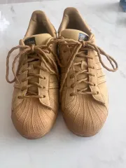 アディダス SUPERSTAR ゴールド ベージュ (260)