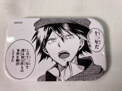 【希少】文豪ストレイドックス 江戸川乱歩 スクエア缶バッジ 10周年記念オンラインくじ 原作イラスト くじ引き堂