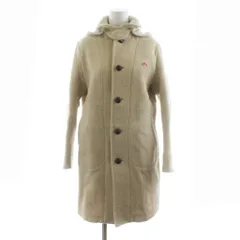 ダントン DANTON ウールモッサ フード付きロングコート 34 ベージュ JD-8457 /KU