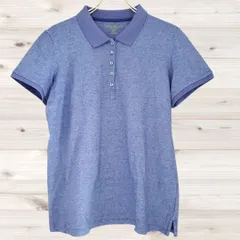 B1974 エディーバウアー Eddie Bauer ポロシャツ 半袖(PL) パープル 紫系 コットン 綿  シンプルのサムネイル