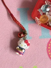 クラシック着物ハローキティストラップ