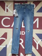 バックル デニムパンツ ライト Indigo Denim 32 サイズ