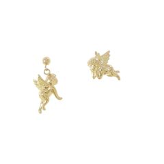 期間限定出品 K18ピアス 天使 エンジェル ダイヤモンドピアス - メルカリ