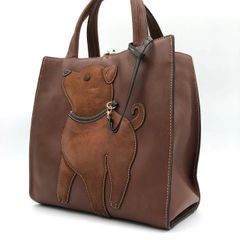 美品✨キタムラ 犬 レザー トートバッグ - メルカリ