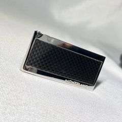 MONTBLANC モンブラン マネークリップ ブラック レザー ロゴマーク
