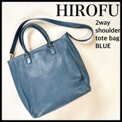 極美品未使用級✨ヒロフ 2way トートバッグ オレンジ シボレザー A4可