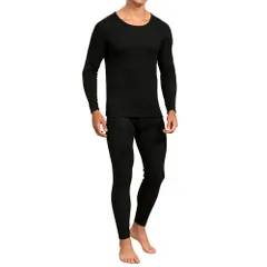 [XXG] メンズ あったかインナー 上下セット 【吸湿発熱・裏起毛】 防寒肌着 ヒートテック 保温インナー 中厚 伸縮性 冬用